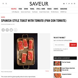 Spanish-Style Toast with Tomato Recipe