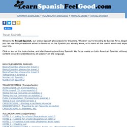 TRAVEL SPANISH - Useful Spanish words and phrases for travelers/tourists