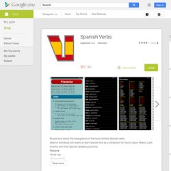 Spanish Verbs - Android Apps on Google Play