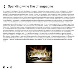 Sparkling wine like champagne