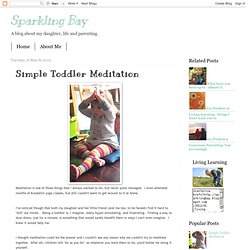 Simple Toddler Meditation