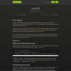 SparkR by amplab-extras