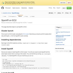 SparkR on EC2 · amplab-extras/SparkR-pkg Wiki