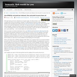 One SPARQL end point per dataset, One end point to query them all « Semantic Web world for you
