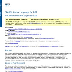 SPARQL Query Language for RDF