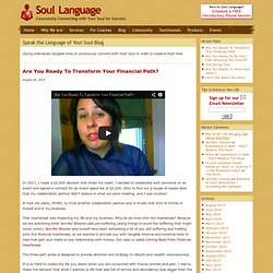 Speak the Language of Your Soul Blog
