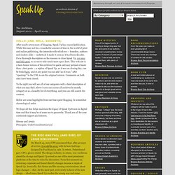 Speak Up › Design Dialog