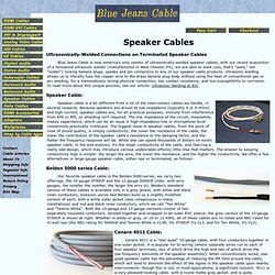 Speaker Cable at Blue Jeans Cable