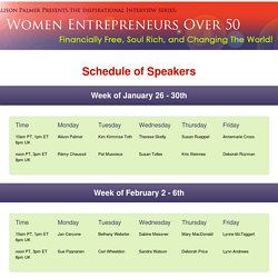 Speakers — Women Entrepreneurs Over 50