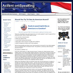 The American Accent Workshop Blog