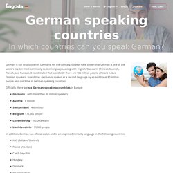 German speaking countries