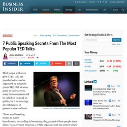 Public Speaking Secrets From Popular TED Talks