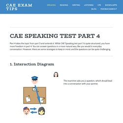 Speaking4 — CAE Exam Tips