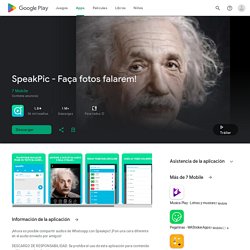 App SpeakPic - Deepfake en Google Play - Poner audio a fotos