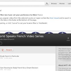 The World Speaks French Video Series