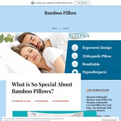 What is So Special About Bamboo Pillows?