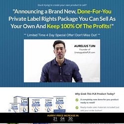 Brand New PLR Special Offer: Social Media Authority — Facebook Live Authority