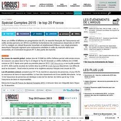 Spécial Comptes 2015 : le top 20 France