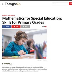 Math for Special Education: Skills for Primary Grades