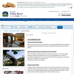 Special Offers in Ironbridge Telford BEST WESTERN Valley Hotel,