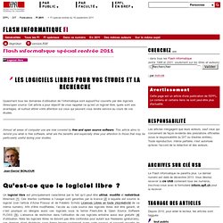 FI spécial rentrée du 16 septembre 2011