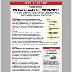 Special Report - 20 Forecasts for 2010-2025