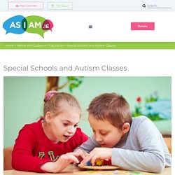 Special Schools and ASD Classes