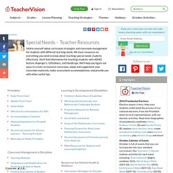 Special Needs ? Teacher Resources