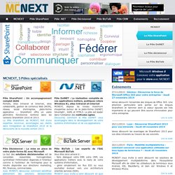 SSII spécialisée SharePoint, DotNET, décisionnel Microsoft, CRM, Biztalk