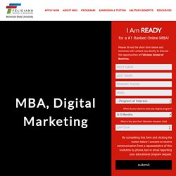 MBA Specialising in Digital Marketing, Online, Accredited