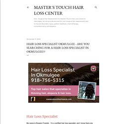 Women's Hair Loss Specialist Okmulgee Hair Loss Specialist Nearby Okmulgee