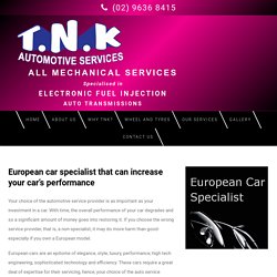 European car specialist that can increase your car’s performance