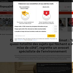Convention citoyenne pour le climat : "La quasi-totalité des sujets qui fâchent a été mise de côté", regrette un avocat spécialiste de l'environnement