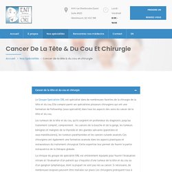 Spécialistes en cancérologie Montréal