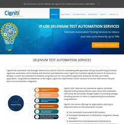 Selenium Testing Specialists for Development of Automation Frameworks