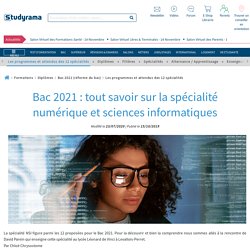 Bac 2021 : en quoi consiste la spécialité numérique et sciences informatiques