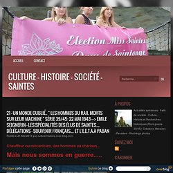 > Emile Seignerin - Les spécialités des élus de Saintes.... Délégations - Souvenir Français.... et l'E.E.T.A.A Paban - Culture - Histoire - Société - Saintes