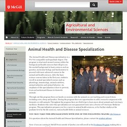 Animal Health and Disease Specialization
