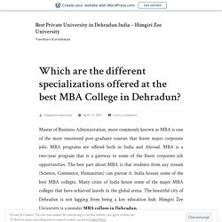 Popular MBA College in Dehradun - Himgiri Zee University
