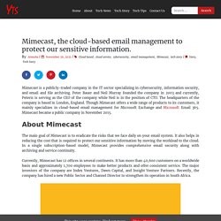 Mimecast - Company specializing in cloud-based email management.