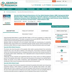 Specialty Nitrile Market Outlook to 2026 - Search4Research