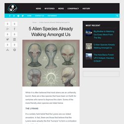 5 Alien Species Already Walking Amongst Us –