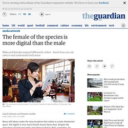 The female of the species is more digital than the male