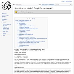 Specification - GSoC Graph Streaming API - Gephi:Wiki