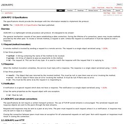 specification – JSON-RPC