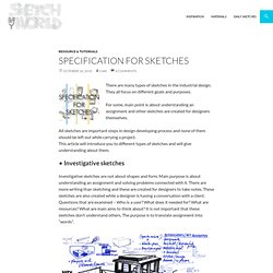 Specification for sketches