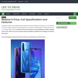Realme 5 Price, Full Specification and Features