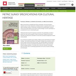 English Heritage: Metric Survey