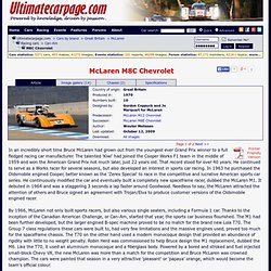 1970 McLaren M8C Chevrolet - Images, Specifications and Information