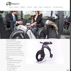YikeBike model C specifications and materials